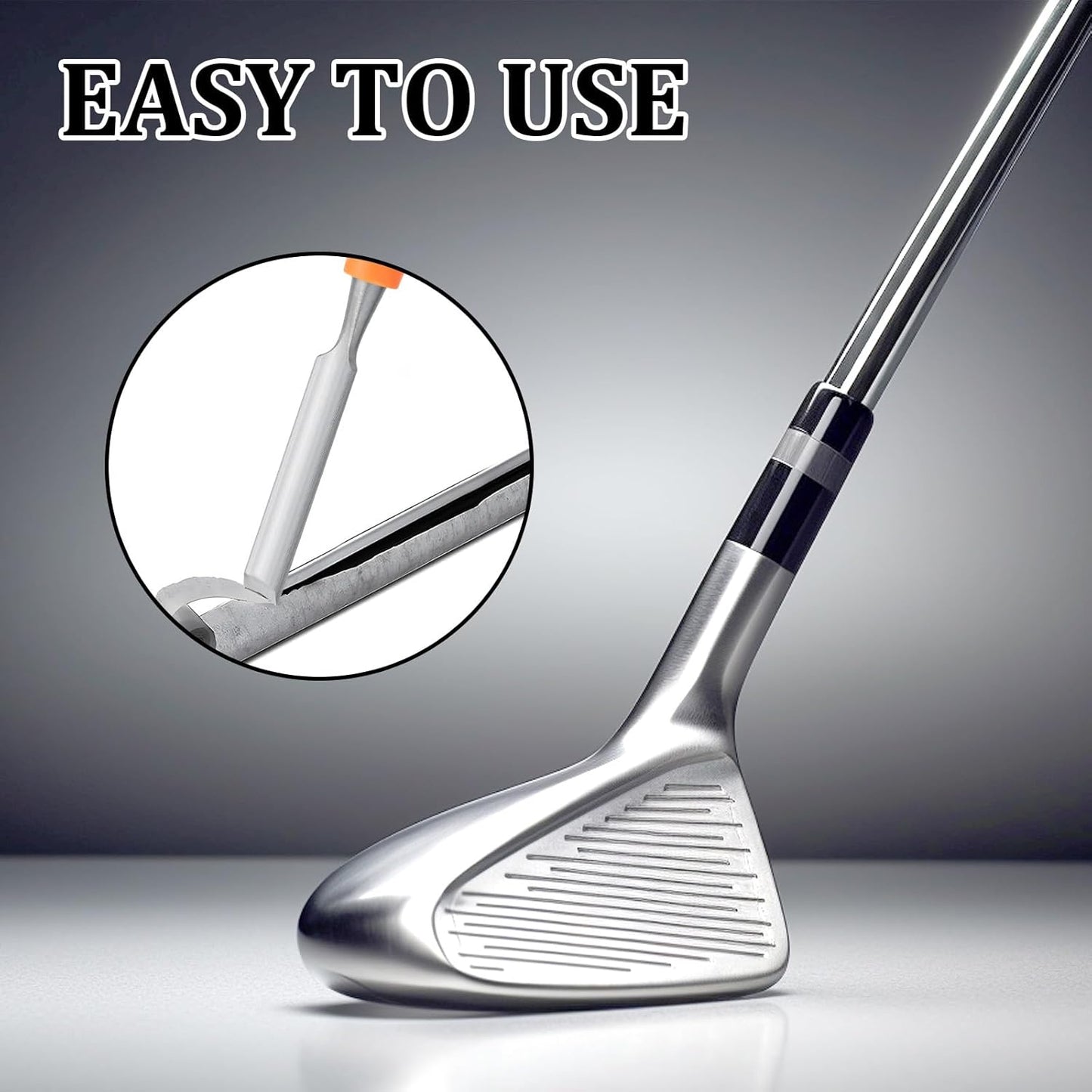 Golf Grip Tape Remover Tool, Shaft Tape Stripper, Golf Grip Tapes Stripper Remover Tool Easily Cleaning and Repairing, Grips Golfs Orange Gift Kit for Men 7.87 * 0.79 Inch