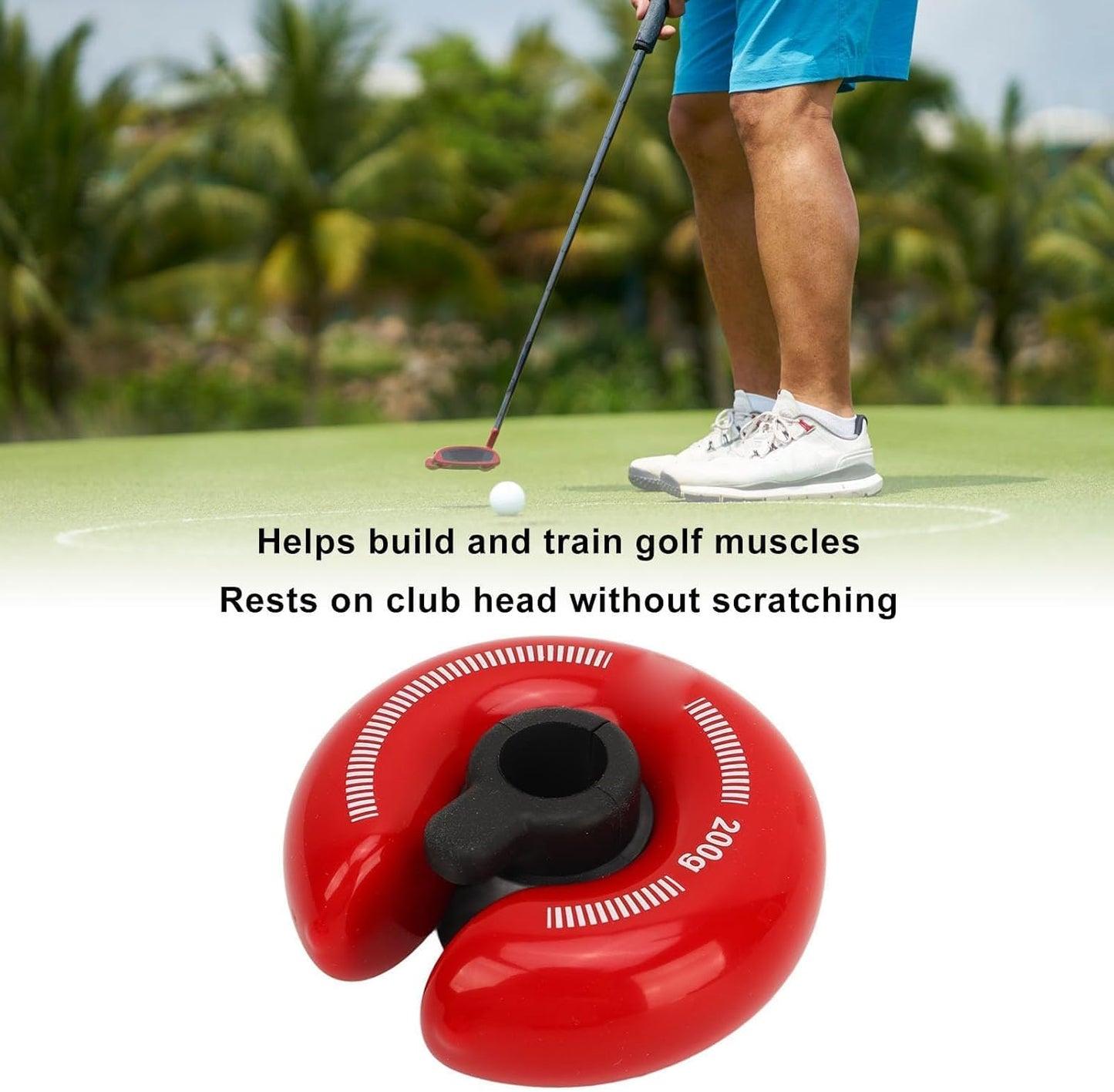 Golf Weight Rings, 200g Zinc Alloy Golf Swing Weight Ring Golf Club Swing Trainer Rings Accessories for Golf Practice Training Warm Up