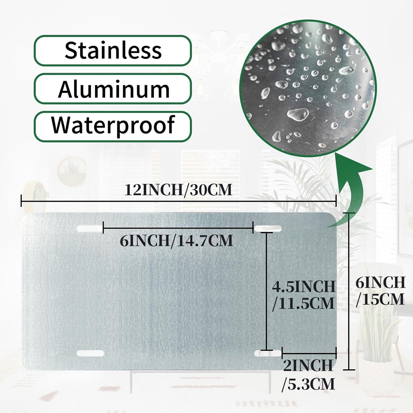 Vintage Welcome License Plate Welcome To The Ranch Wall Decor Metal Tin Sign For Bar Home 12 x 6 Inches