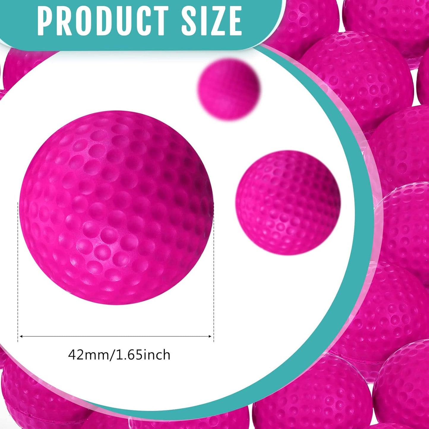 Junkin 80 Pcs Foam Golf Balls Rubber Practice Balls Realistic Feel and Flight Sport Training for Indoor or Outdoor Backyard Golf Training