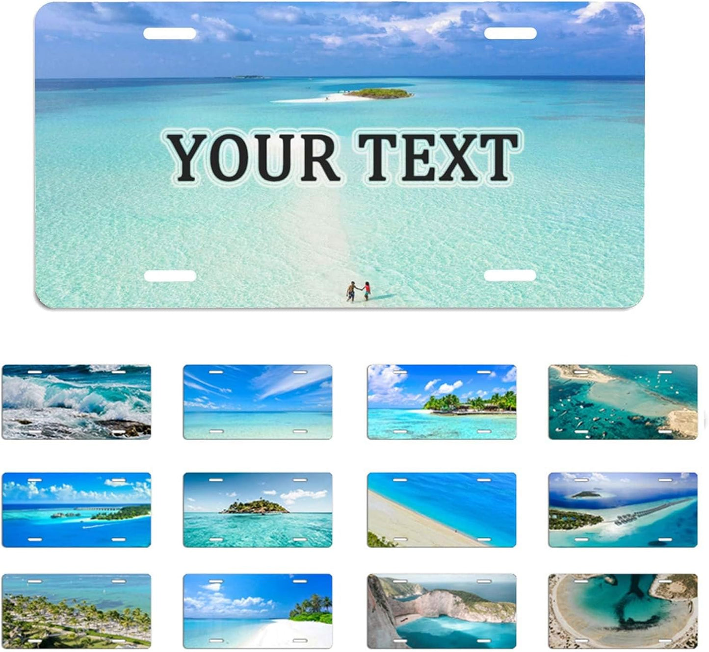 Made in USA Custom License Plate, Design Your Own Personalized License Plate with Photo,Logo, and Text,Customized 12"X6"Premium Aluminum