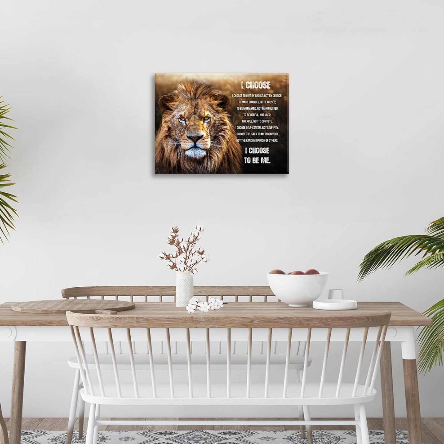 Lion Wall Art, Motivational Pictures Wall Decor God Says You Are Canvas Prints Framed Artwork Paintings Poster Home Office Decorations For Bathroom Bedroom Living Room Kitchen 20l X 16w