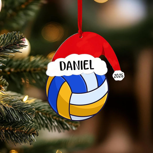 Personalized Beach Volleyball Ornaments Christmas 2025, Volleyball Ornaments for Christmas Tree, Team Ornament, Custom Coach Gifts, Hanging Decor, Gifts for Sports Lovers Boys, Xmas Gift 2025