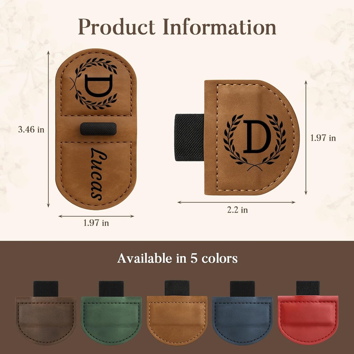 Personalized Bygone Mark Bookmark with Pen Holder,Engraving Leather Magnetic Bookmarks Vintage 26 Letters Name Initials Text Book Marker Clips Gifts for Reading Book Lovers Women (Blue, X)