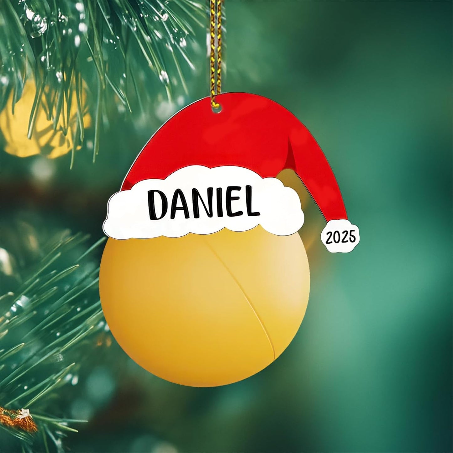 Personalized Ping Pong Christmas Ornament 2025, Christmas Ping Pong Balls Ornaments with Name, Team Ornament, Custom Coach Gift, Hanging Decor, Gifts for Sports Lovers Boys, Xmas Gift 2025