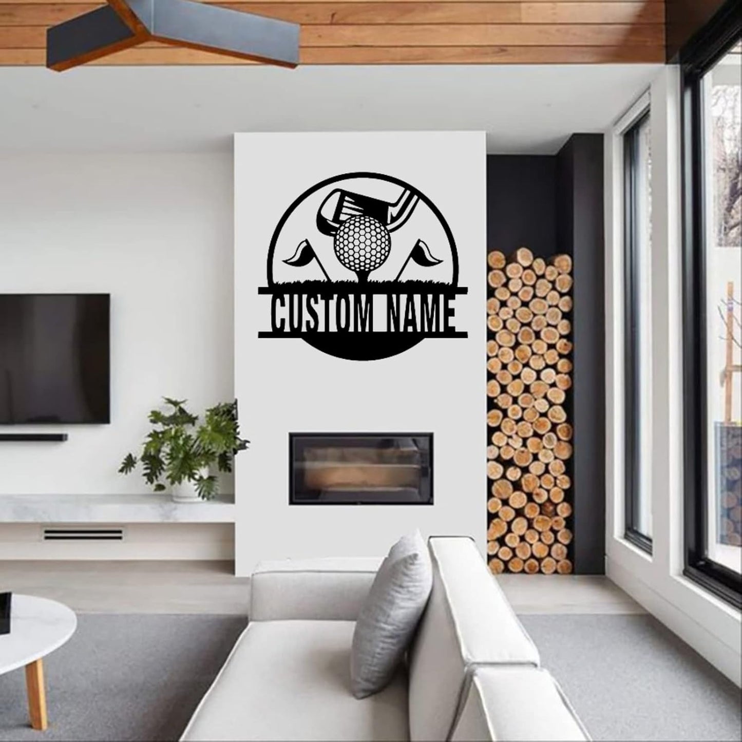 Custom Golf Wall Art - Personalized Golfer Decor - Metal Wall Sign