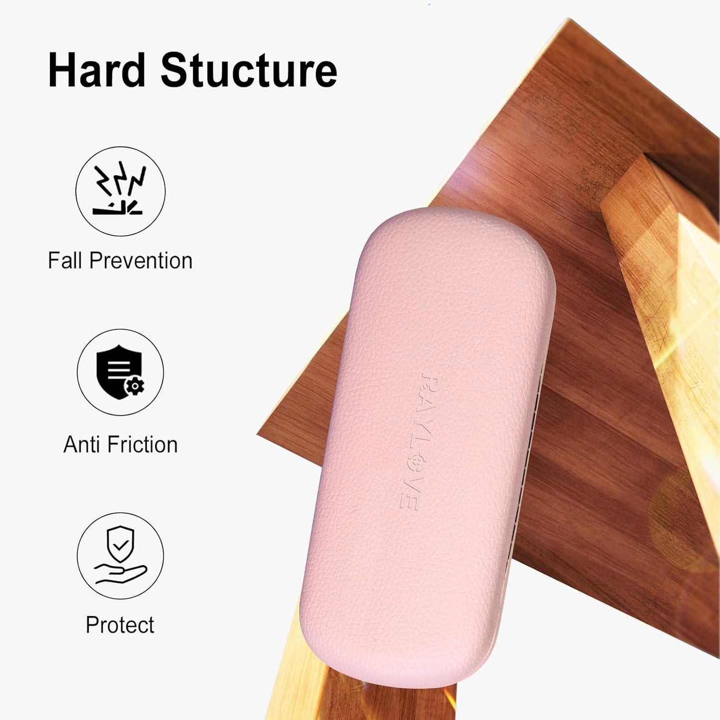 RayLove Glasses Case Hard Shell Eyeglass Case with Cleaning Cloth, PU Leather Protective Eye Glass Cases Fits Most Sunglasses