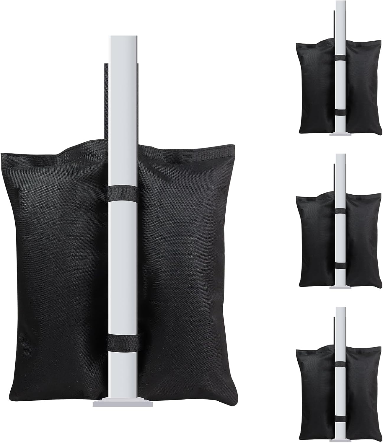 Canopy Weights,4 pcs Sand Bags for Canopy Legs,Tent Sand Bags，Gazebo Instant Shelter Leg Canopy Weights,Sandbags for Canopy Tent,for Canopies, Gazebos & Pergolas/Without Sand