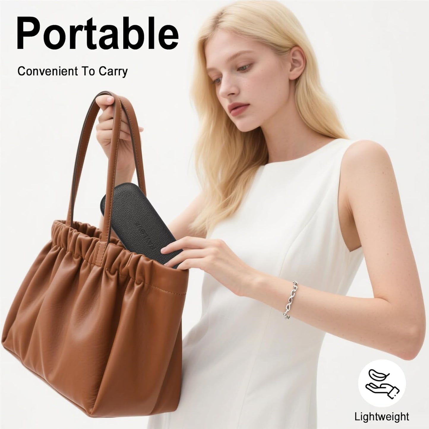 RayLove Glasses Case Hard Shell Eyeglass Case with Cleaning Cloth, PU Leather Protective Eye Glass Cases Fits Most Sunglasses