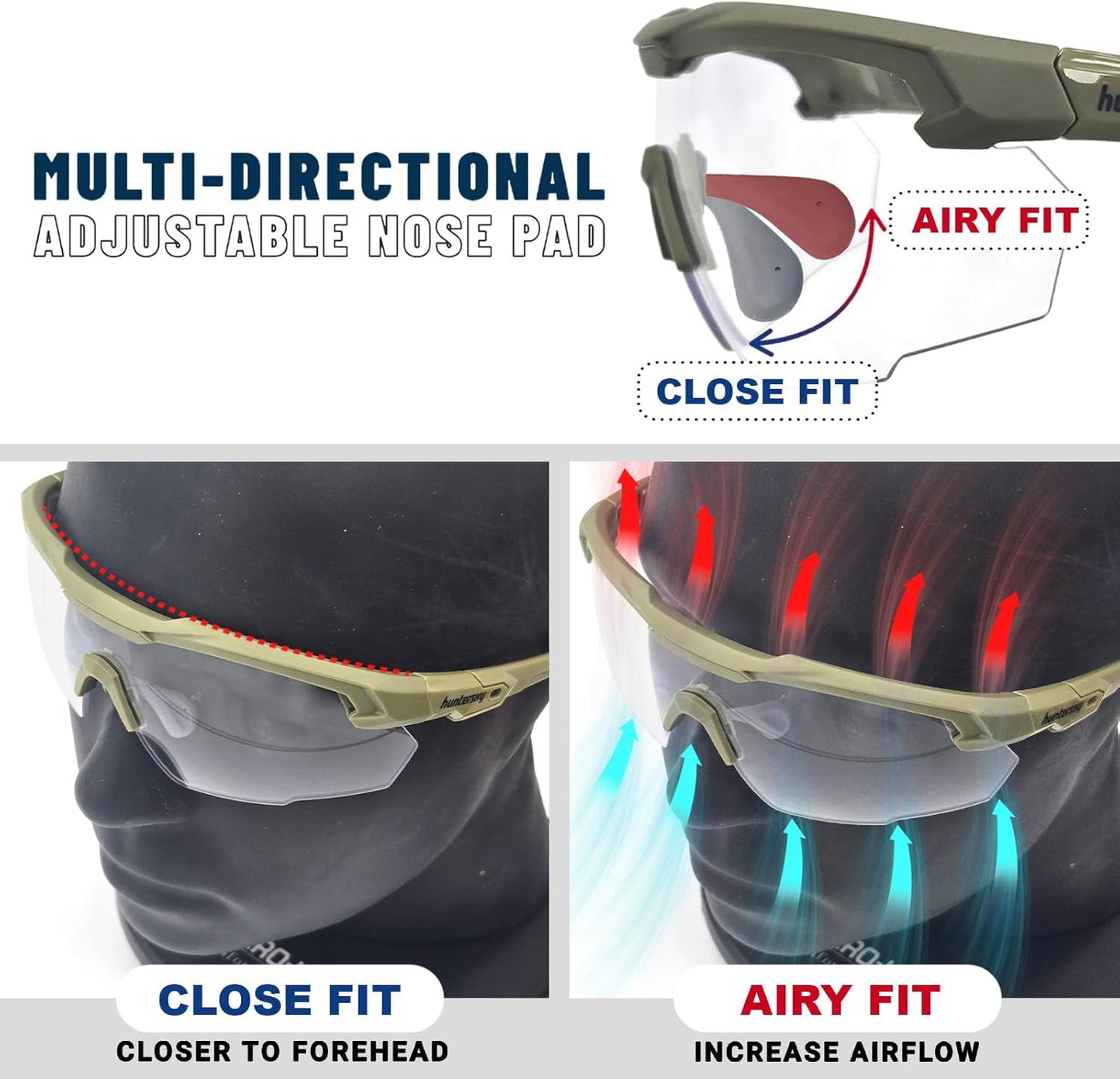 Shooting Safety Glasses for Men Airsoft Hunting Riding Anti-Fog Military Grade Ballistic Tactical Eye Pro Range