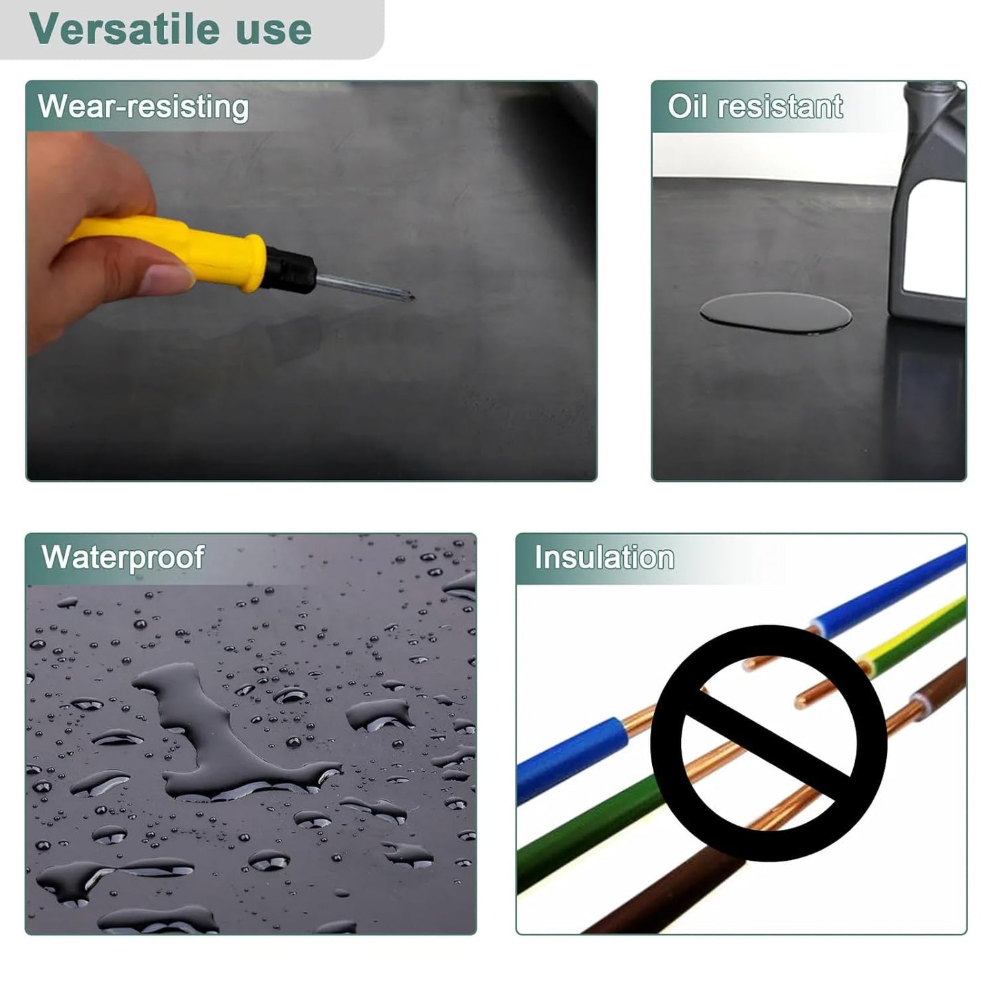 Silicone Rubber Sheet,Heat Resistant, Heavy Duty,Hardness 55A,12 x 12 Inch, 1/25 Inch Thickness for DIY Gaskets, Pads, Seals, Crafts, Flooring,Cushioning of Anti-Vibration, Anti-Slip