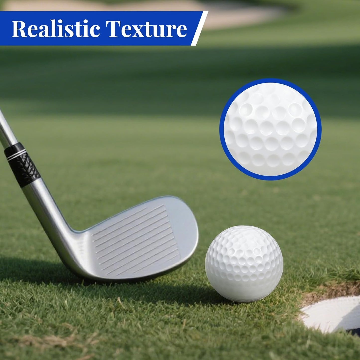 40 Pack Foam Golf Practice Balls - Realistic Feel and Limited Flight Training Balls for Indoor or Outdoor