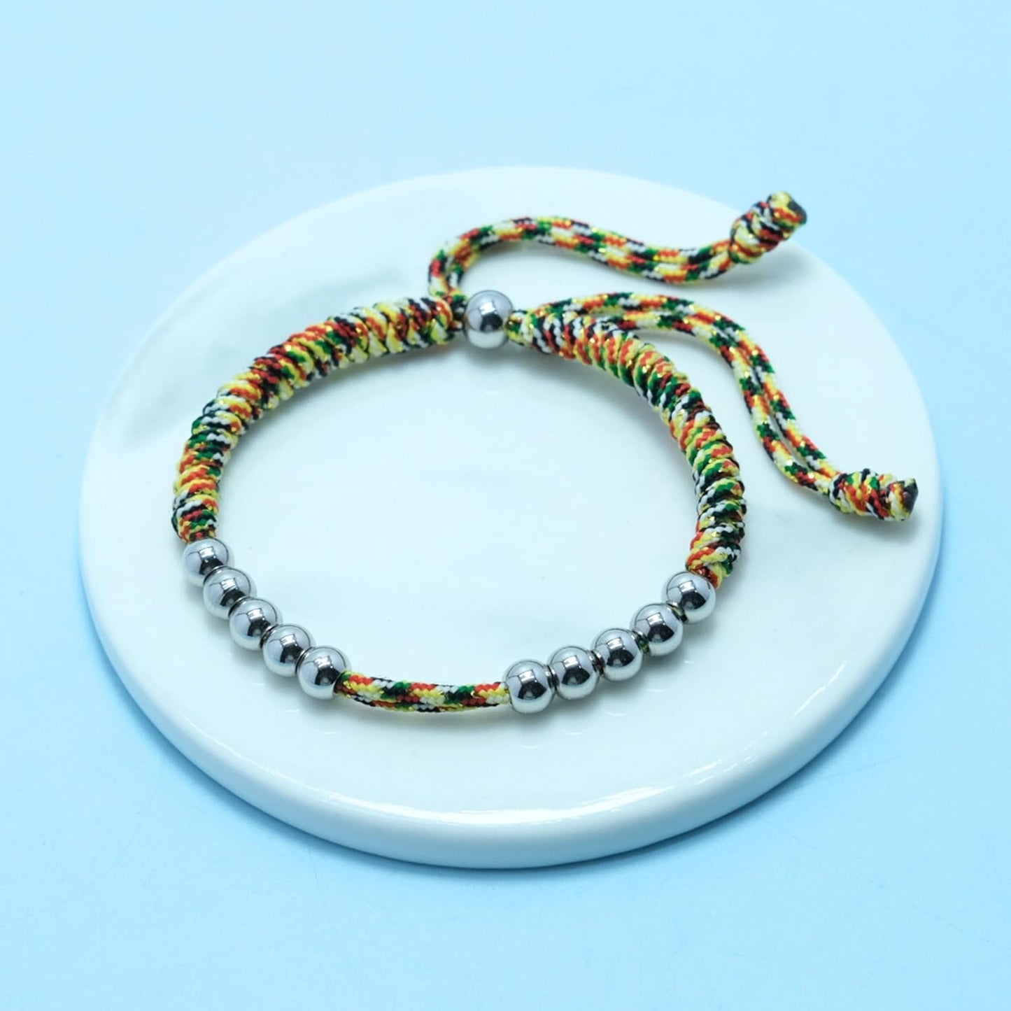 LAMIBEE Golf Stainless Steel 10 Bead Score Counter Bracelet, Golf Stroke Count Bracelet, Resizable Easy to Adjust Golf Round Scoring Tracker, Durable Stylish Golf Accessory