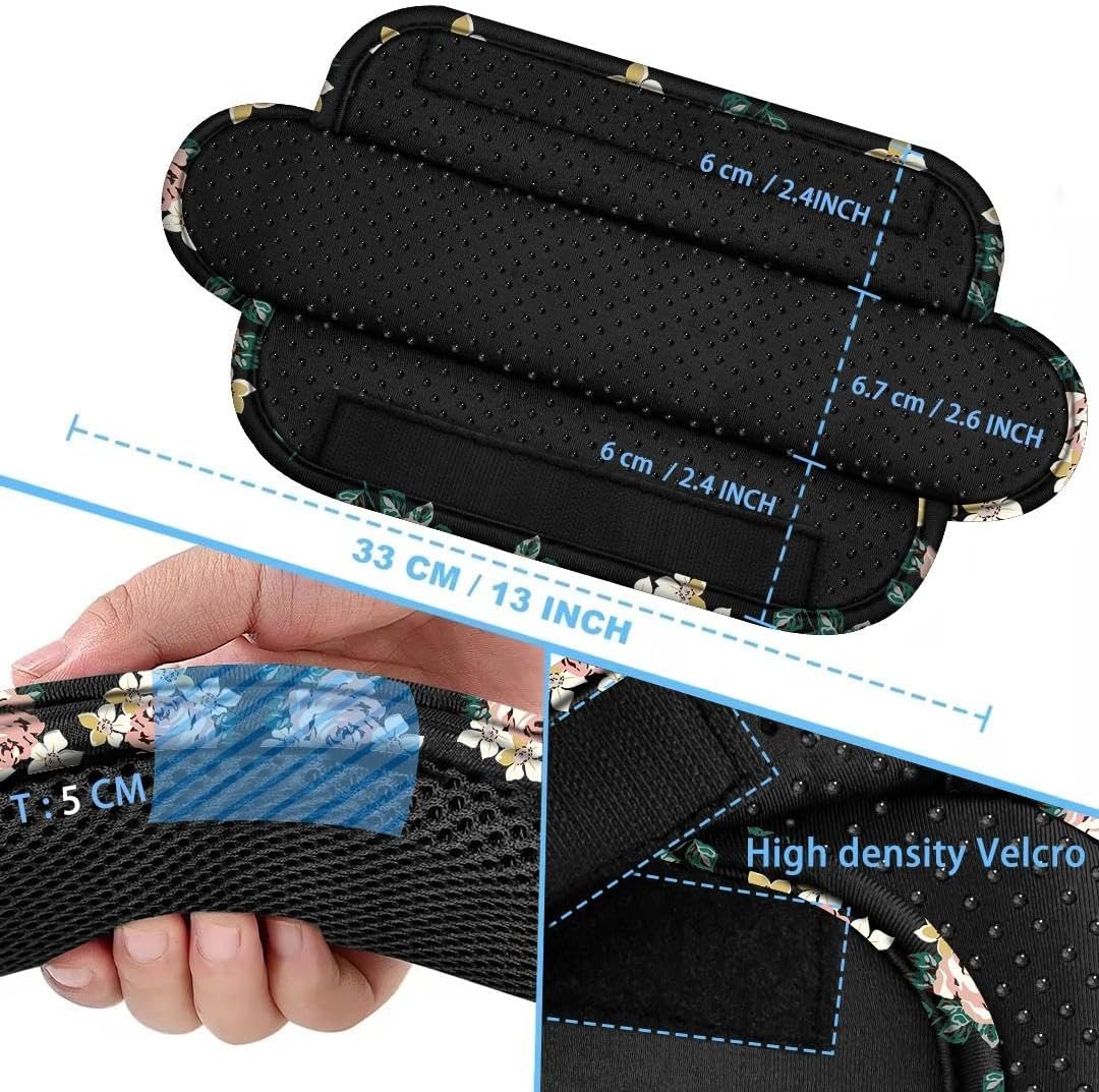 ZINZ 2-Pack Universal Shoulder Pad with Ultra Thick Cushion for Bag Luggage Bag Crossbody, Plus Long & Anti-Slip & Breathable,Dark Rose