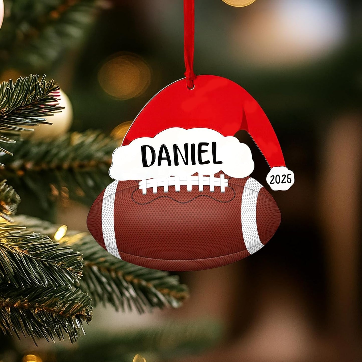 Personalized Rugby Ornaments Christmas 2025, Football Ornaments for Christmas Tree, Team Ornament, Custom Coach Gifts, Hanging Decor, Gifts for Sports Lovers Boys, Xmas Gift 2025