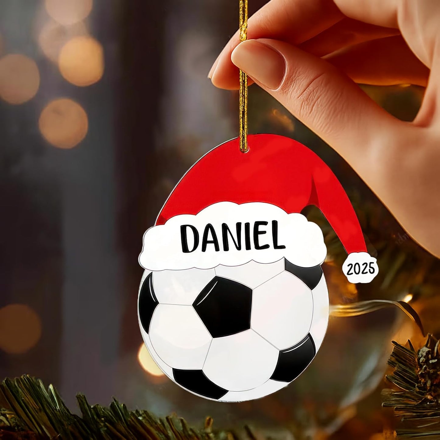 Personalized Futsal Ball Christmas Ornaments 2025, Custom Futsal Ornaments with Name, Team Ornament, Custom Coach Gifts, Christmas Tree Decorations, Gifts for Sports Lovers Boys, Xmas Gift 2025