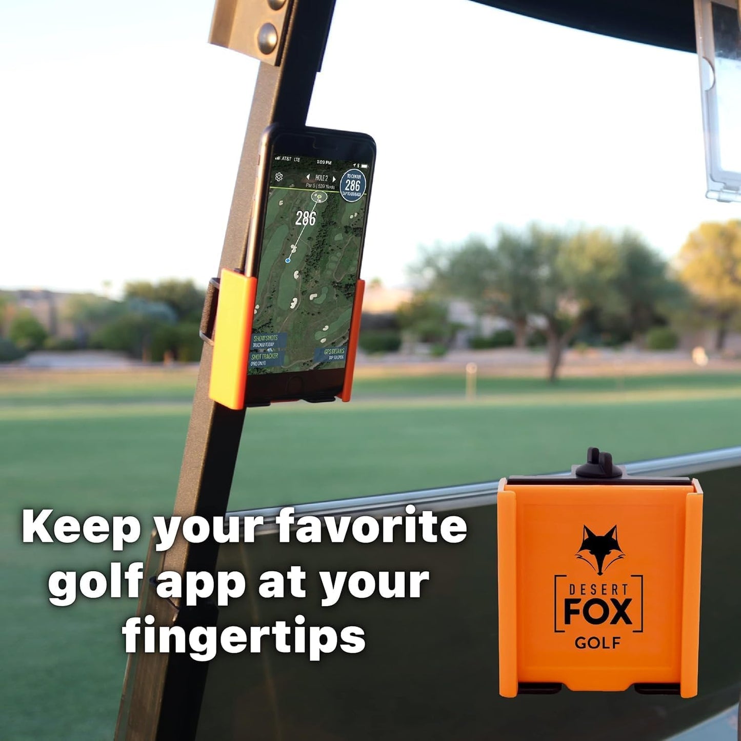 Desert Fox Golf Cart Phone Caddy for Texas A&M Aggies Fans - Golf Cart Phone Holder & Accessories - Officially Licensed Collegiate Golf Gifts