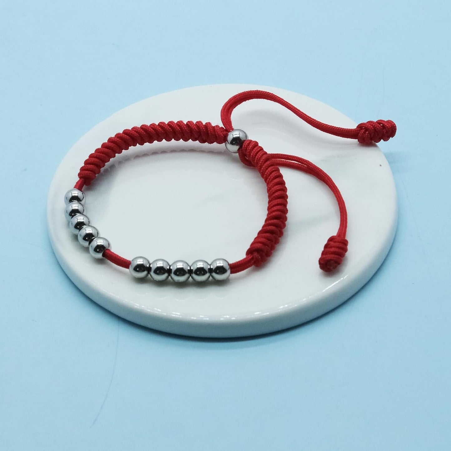 LAMIBEE Premium Golf Stainless Steel 10 Bead Score Counter Bracelet, Golf Stroke Count Bracelet, Resizable Easy Adjust Golf Round Scoring Tracker, Durable Stylish Golf Accessory