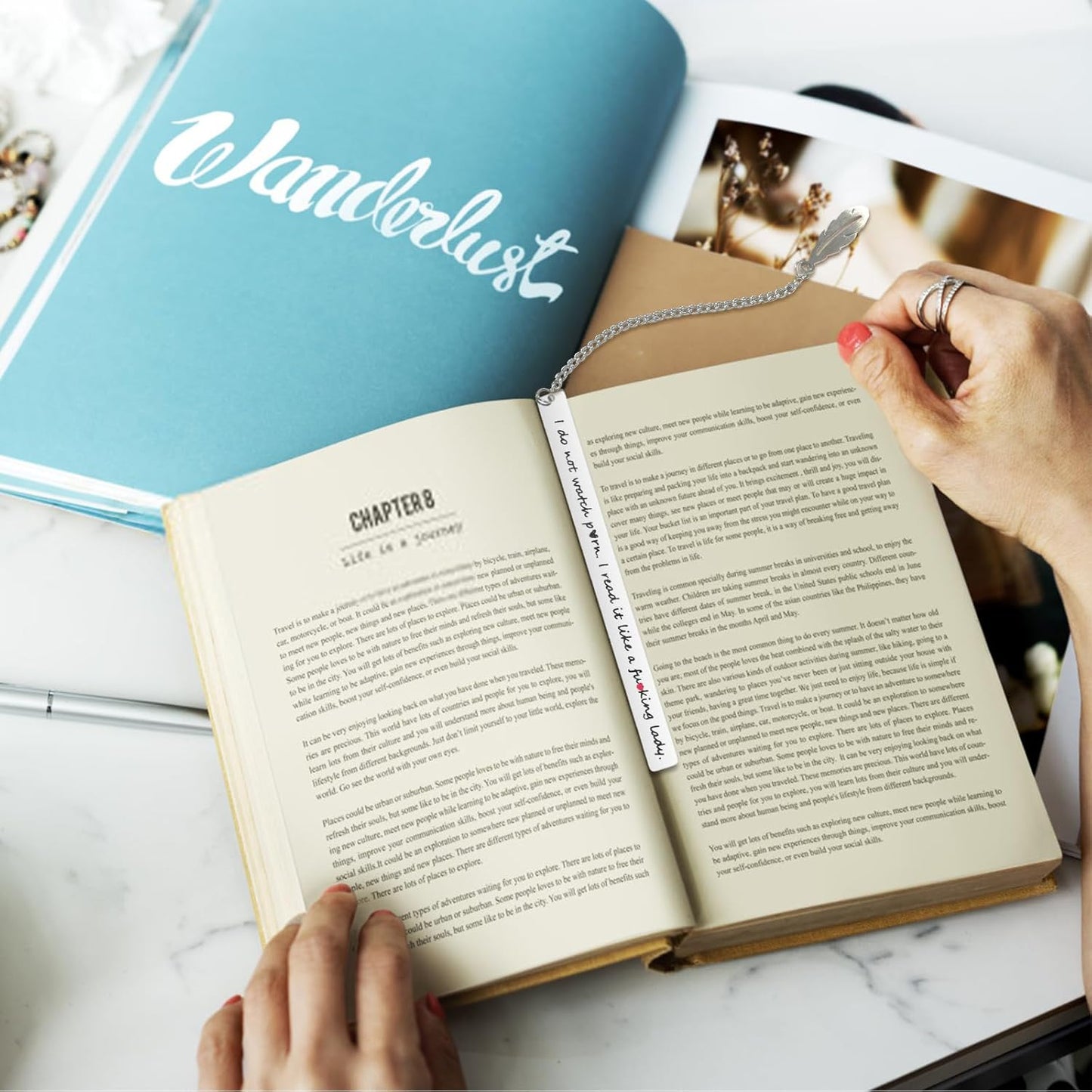 Funny Bookmarks for Women, Book Accessories for Reading Lovers Writers Friends Teachers Coworker Family Teens Boys Girls, Inspirational Reading Gifts for Christmas New Year Birthday