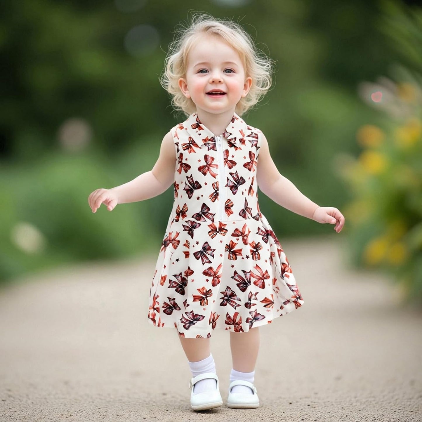 Little Girls Mardi Gras Outfit Toddler Sleeveless A Line Sun Dress Kids Zipper Party Dresses Spring Summer Clothes