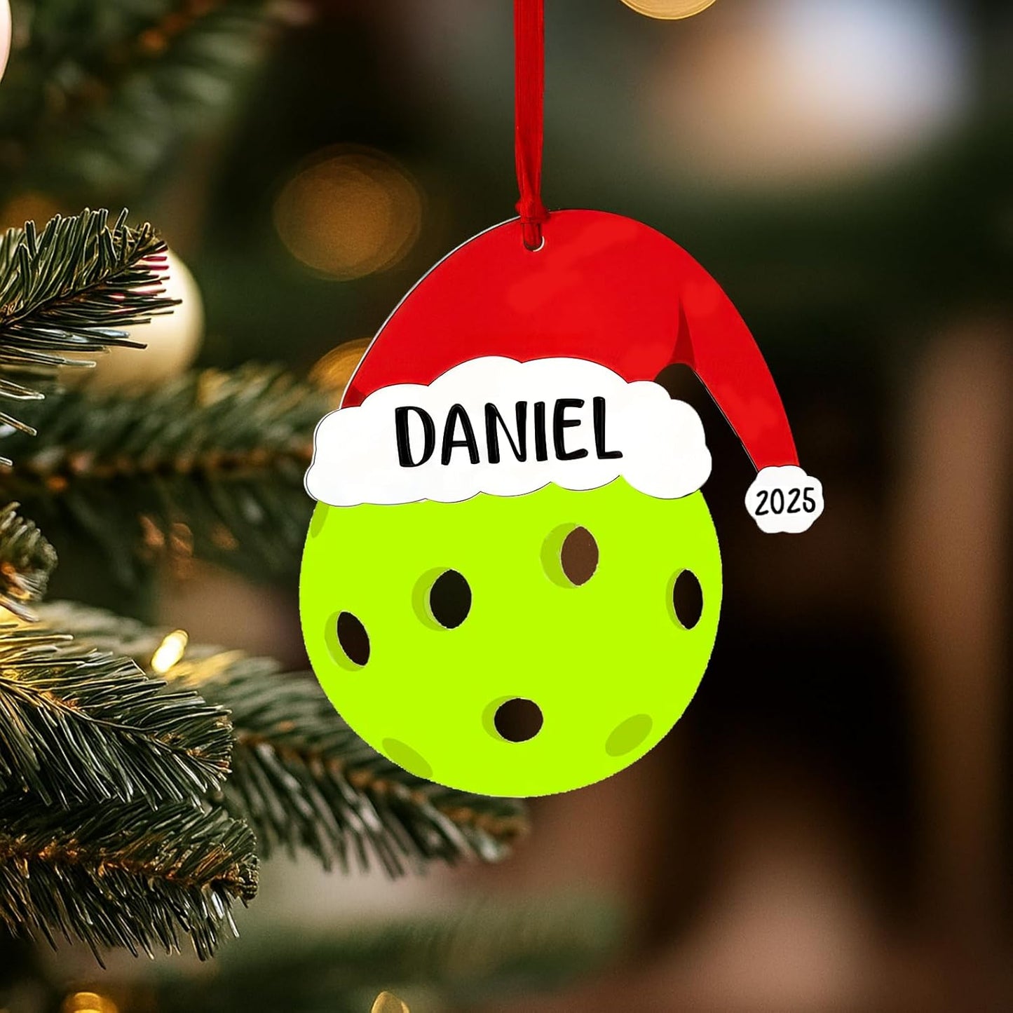 Personalized Pickleball Christmas Ornament, Pickleball Ornaments for Christmas Tree, Sport Ornaments, Custom Coach Gifts, Hanging Decor, Gifts for Sports Lovers Boys, Xmas Gift 2025