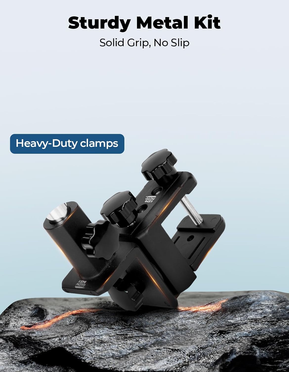 KEMIMOTO Stainless Steel Boat Flag Holder, 360° Rotating Boat Flag Pole Kit, Flag Pole Holder for 0.5''-1.75'' Round/Square Rails, for 12''x18''/8‘’x12''/4''x6'' Boat/Golf Cart Flag (2.5ft, NO Flag)