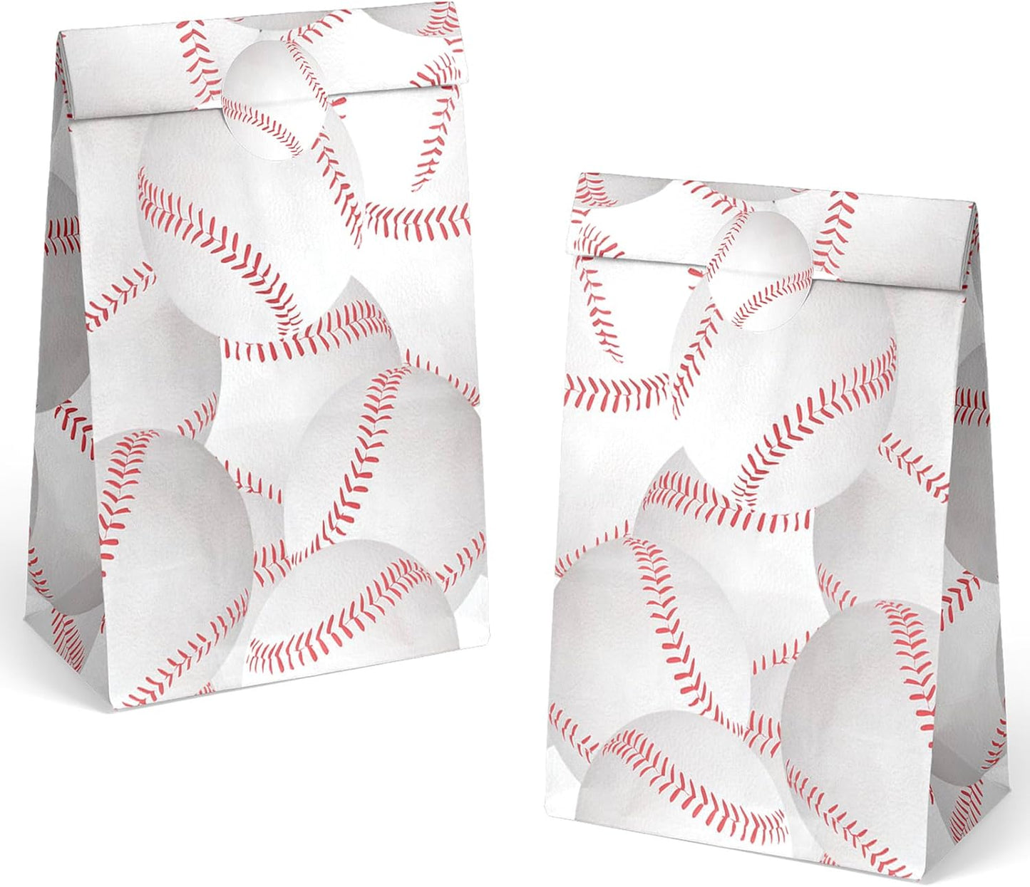 OuteGo 24 Baseball Party Favor Bags with Stickers - Goodie Bags & Party Favors for Kids' Birthday Parties