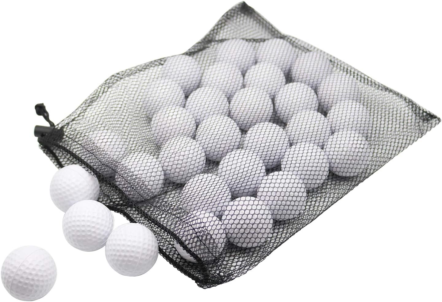 40 Pack Foam Golf Practice Balls - Realistic Feel and Limited Flight Training Balls for Indoor or Outdoor
