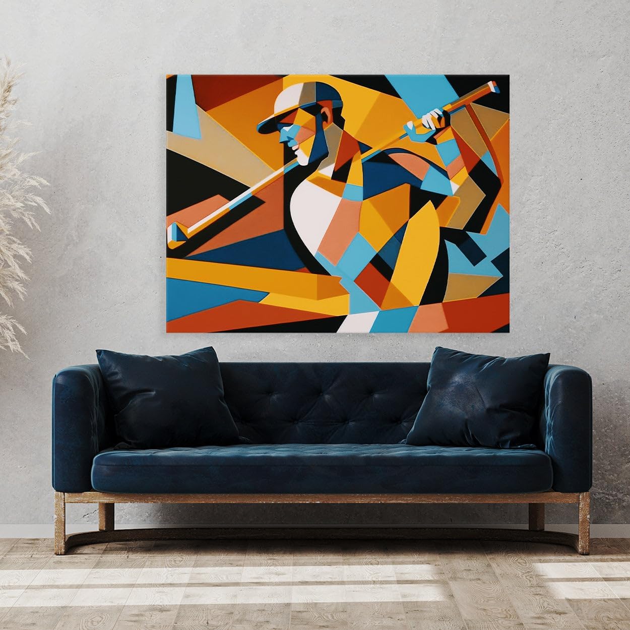 Sense Canvas Golf Modern Golfer 21 Canvas Art - Home Decor Wall Art Print Poster Painting X-Large 48x36 / 0.75"