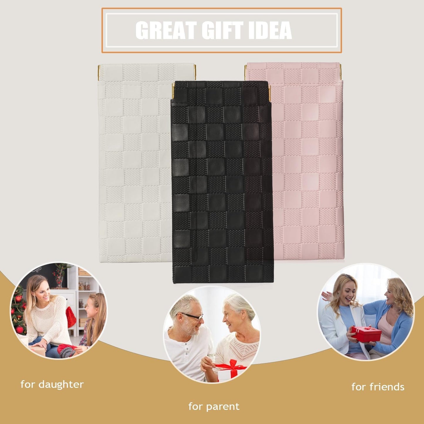 4 Pack Squeeze Top Glasses Case Soft Leather Eyeglasses Cases Sunglasses Pouch Portable Glasses Pouch Bags