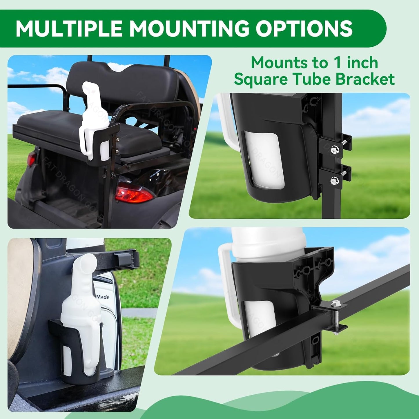 Panglong Club Car Precedent Single Sand Bottle with Handle, Multiple Mounting Locations/Installation Options, 35oz Divot Filler Sand Bottle,Suitable for Club Car Precedent Golf Cart