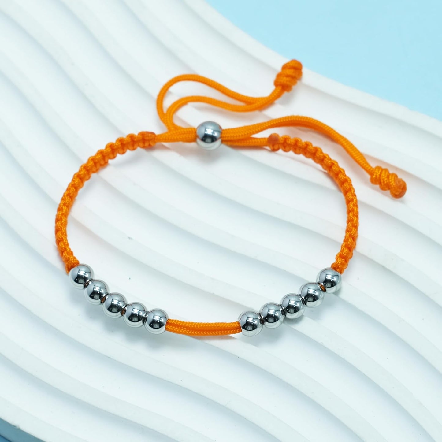 LAMIBEE Golf Stainless Steel 10 Beads Score Counter Bracelet, Golf Stroke Count Bracelet, Resizable and Easy to Adjust Golf Round Scoring Tracker, Durable and Stylish Golf Accessory