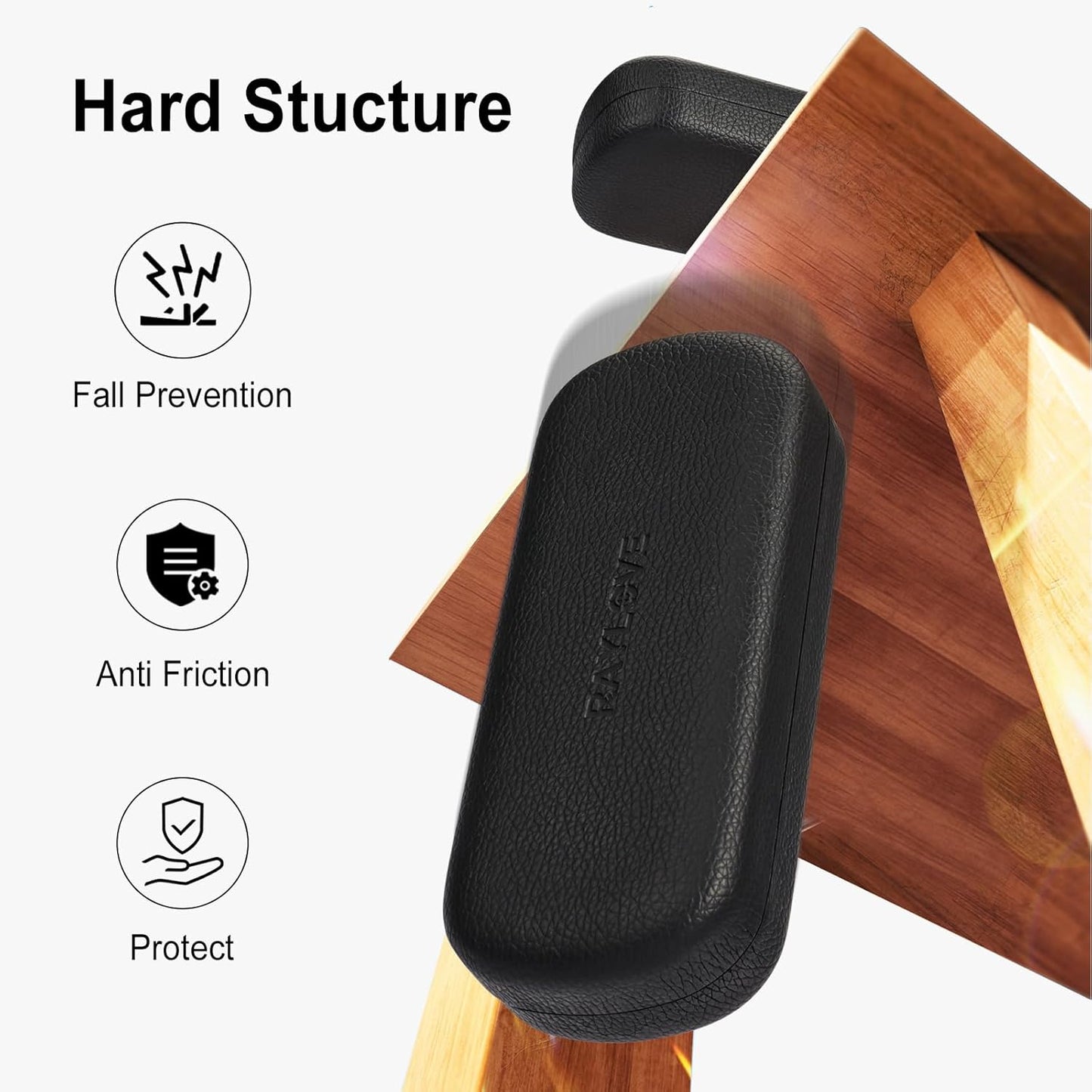 RayLove Glasses Case Hard Shell Eyeglass Case with Cleaning Cloth, PU Leather Protective Eye Glass Cases Fits Most Sunglasses