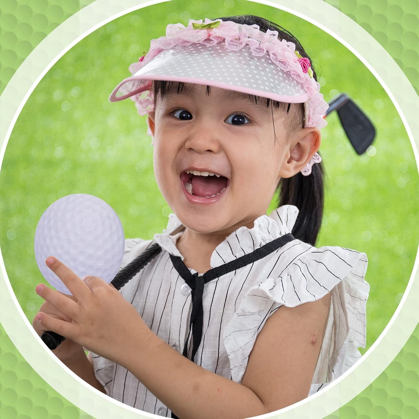 Estune 24 Pack Golf Ballpoint Pen and Sticky Notes Cool Golf Party Favors Mini Decorative Funny Sports Golfing Club Props Black Gel Ink for Office Coworkers Stationery Gift Supply