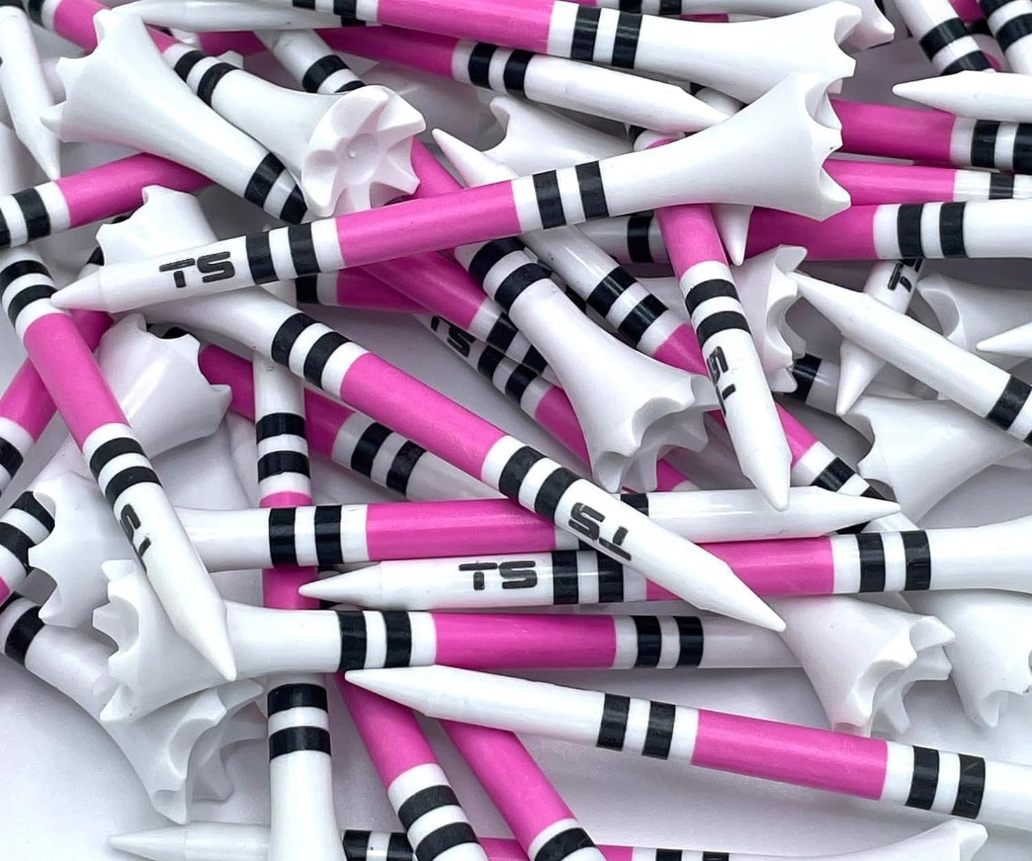 TRUESTRIKE Premium USA Golf Tees – 3¼" or 2¾" Durable Plastic Performance Tees (100 Pack) – Made in USA – Bulk Value Pack