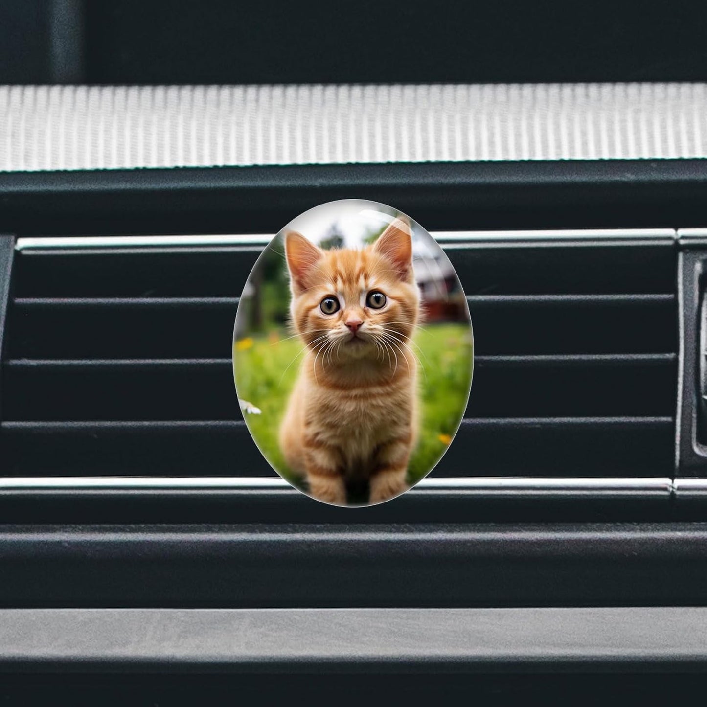 Custom Car Air Vent Clip Personalized Crystal Car Vent Air Freshener Customized Air Purifier Scented Crystal Clip (Oval)