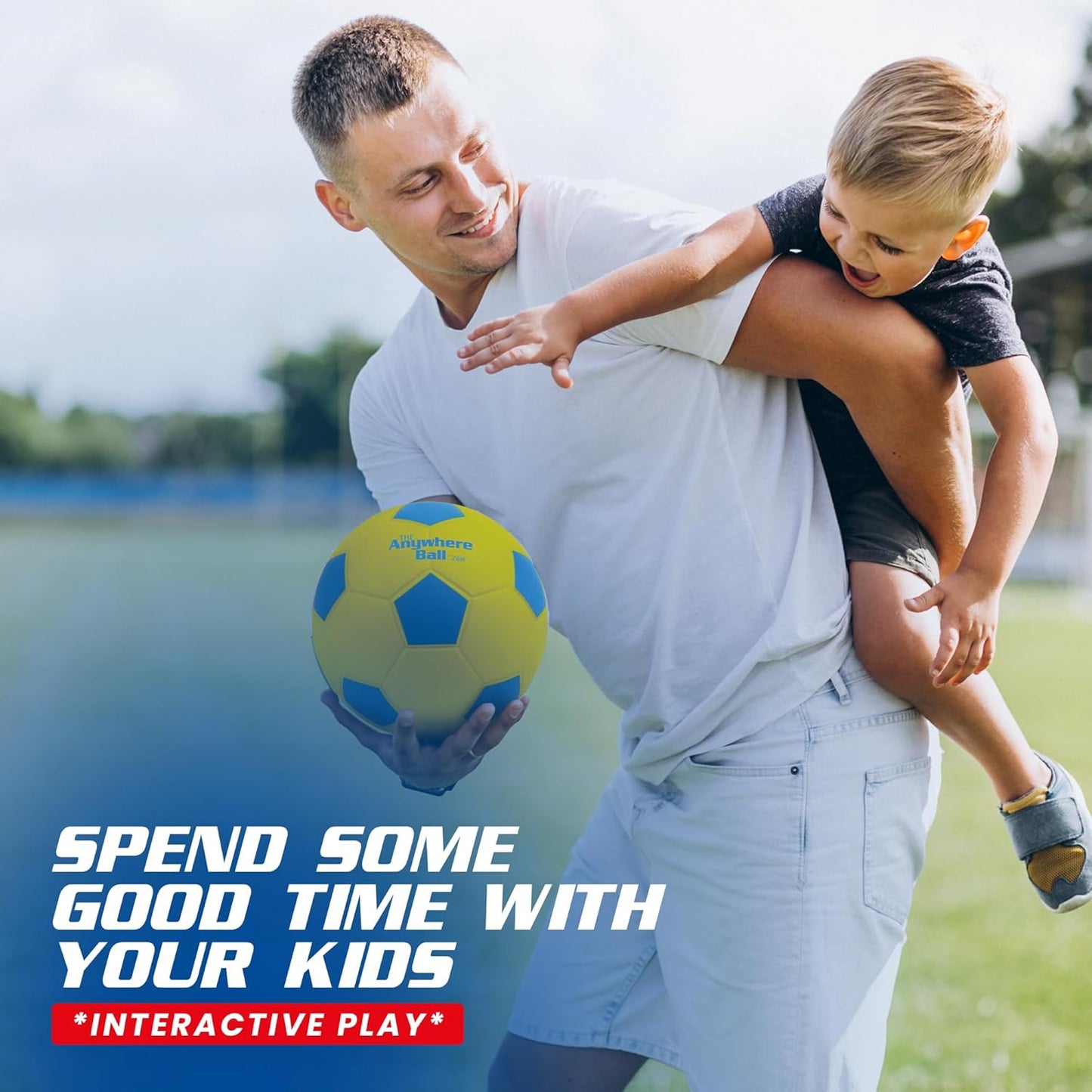 Nature Bound Kids Foam Soccer Ball 6” | Soft Airless Foam Ball for Indoor Outdoor Play | Quiet, Lightweight, Squishy Sports Ball | Safe Throwing Toy for Backyard Games & Practice