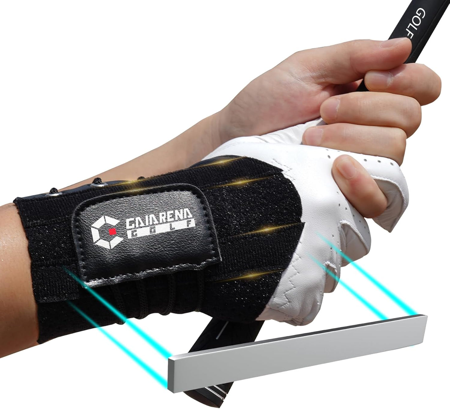 GAIARENA Golf Wrist Brace Wrist Hinge Swing Aid, Efficient Golf Swing Training Equipment to Correct Wrist’s Angle & Develop Muscle Memory for Beginner Golfers