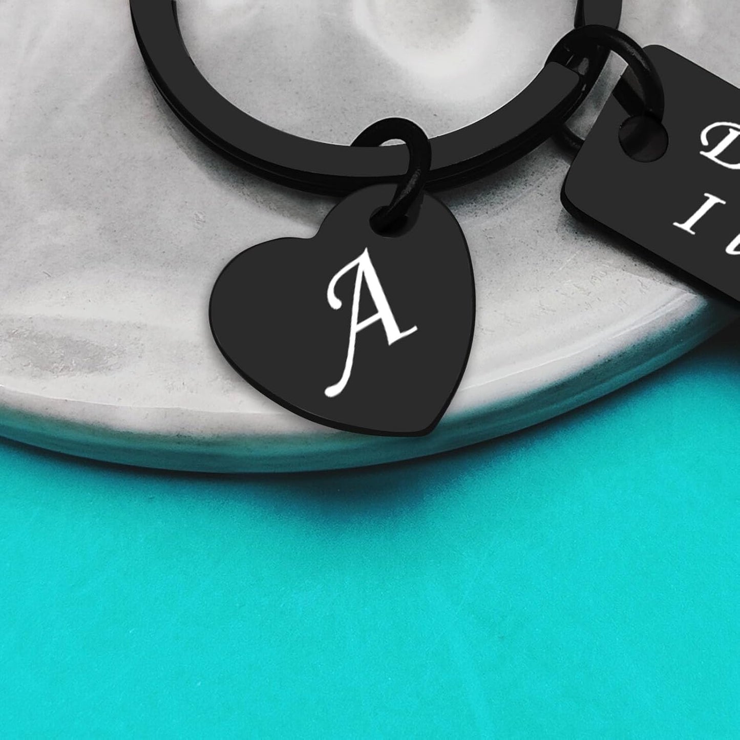 Xiahuyu Drive Safe Keychain for Him Boyfriend Husband 26 Letter Keychain Gift for Men Dad Son Brother Christmas Birthday