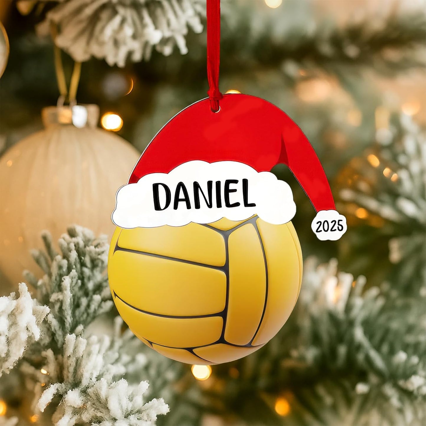 Personalized Water Polo Ball Christmas Ornament 2025, Custom Water Polo Ornaments with Name, Team Ornament, Custom Coach Gifts, Christmas Tree Decorations, Gifts For Sports Lovers Boys, Xmas Gift 2025