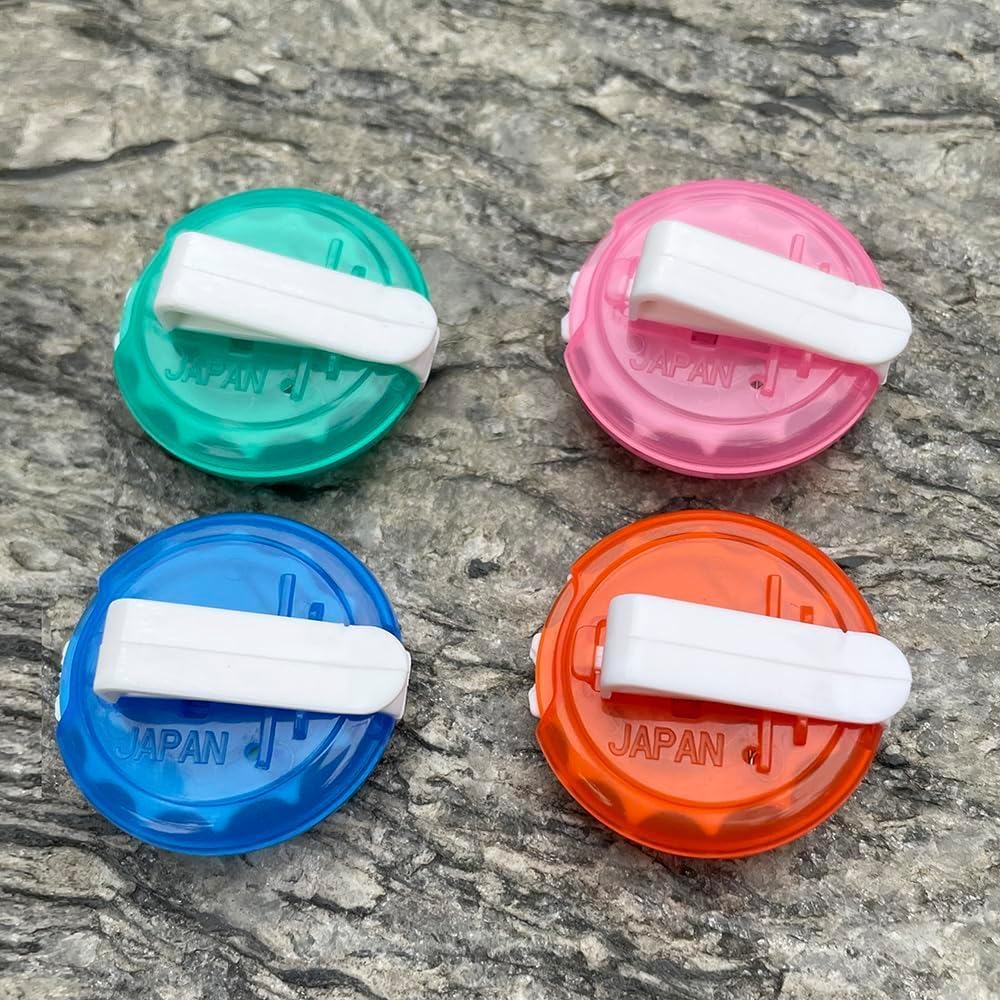Golf Score Counter Compact Golf Score Tracker Set of 4 Multi-Colored Mini Stroke Counters for Easy Scoring on The Green