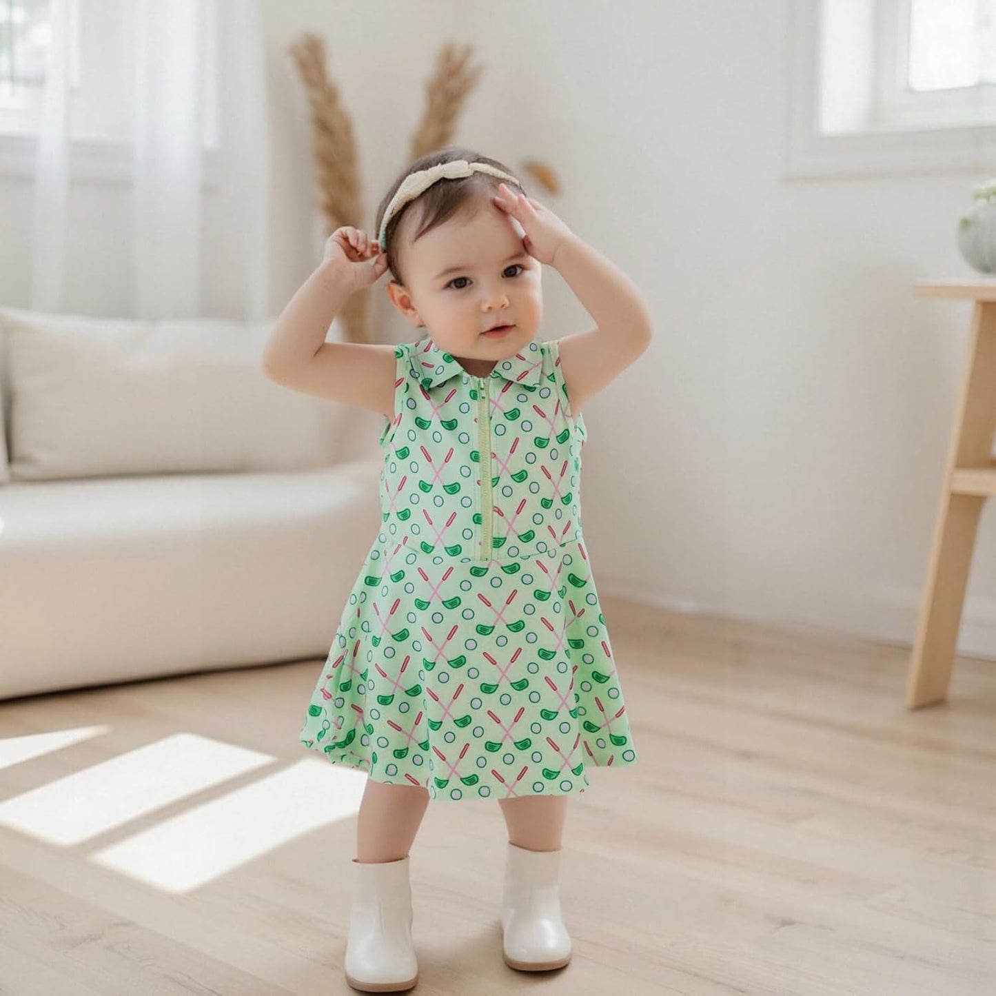 Little Girls Mardi Gras Outfit Toddler Sleeveless A Line Sun Dress Kids Zipper Party Dresses Spring Summer Clothes