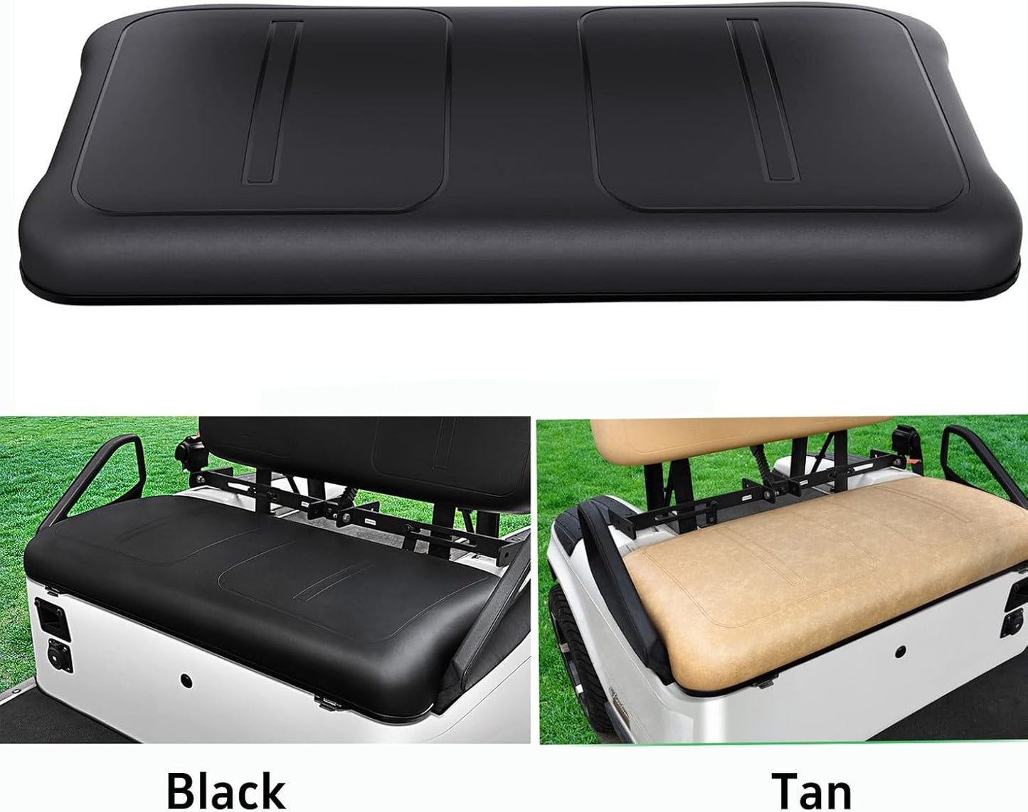Dr.Acces Golf Cart Seats Front Seat Bottom & Seat Back Assembly for EZGO TXT/Medalist 1994-2013 Models, Replaces OEM # 71751-G04, factory size (Seat Bottom Black)