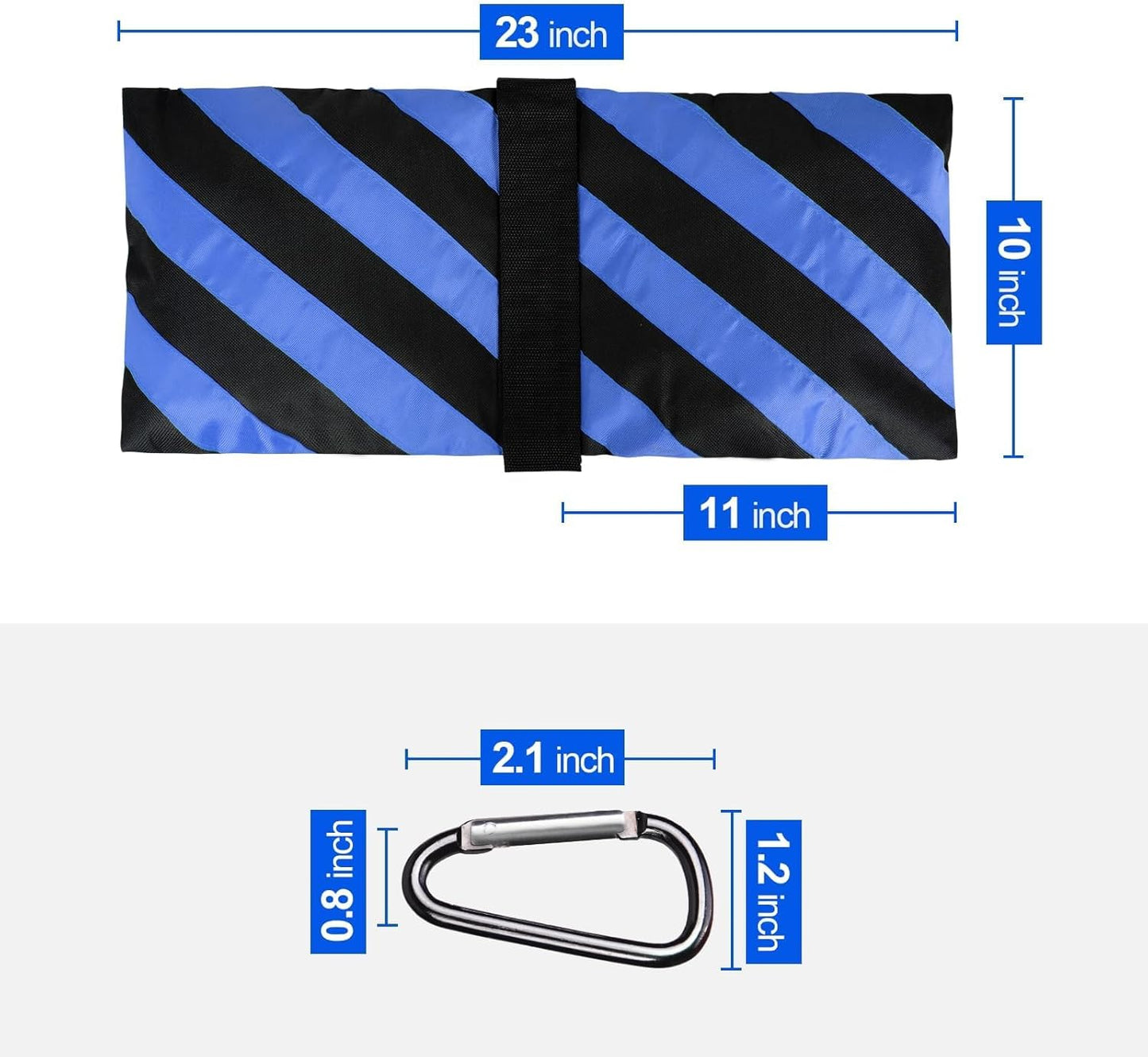 EMART Heavy Duty Sandbag Photo Studio Weight Bag Saddlebag Design for Photography Light Stand Tripod, Outdoor Patio, Sports, Pop up Tent, Umbrella Base, Camping, Fishing Chair -4 Packs Set(Blue)