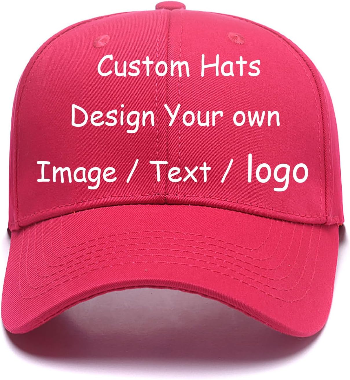 Custom Hats Design Your Own Logo Adjustable Baseball Caps for Running Workouts Personalized Dad Hats Fashion Sports Cap