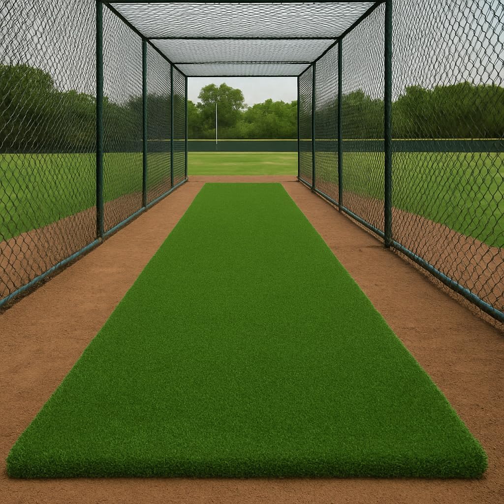 Ottomanson Artificial Turf Golf Hitting Mat 3' x 25' Indoor/Outdoor Waterproof Synthetic Fake Grass for Putting Practice Baseball Football Sports Gym Backyard, Custom Size 2' up to 30'