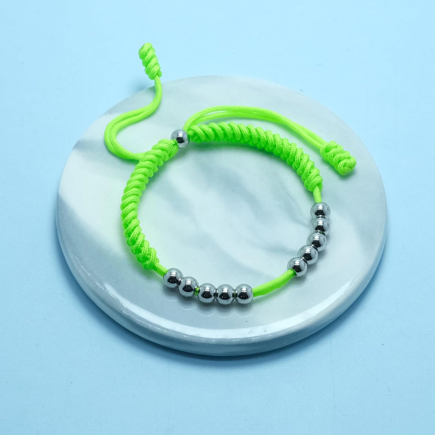 LAMIBEE Premium Golf Stainless Steel 10 Bead Score Counter Bracelet, Golf Stroke Count Bracelet, Resizable Easy Adjust Golf Round Scoring Tracker, Durable Stylish Golf Accessory