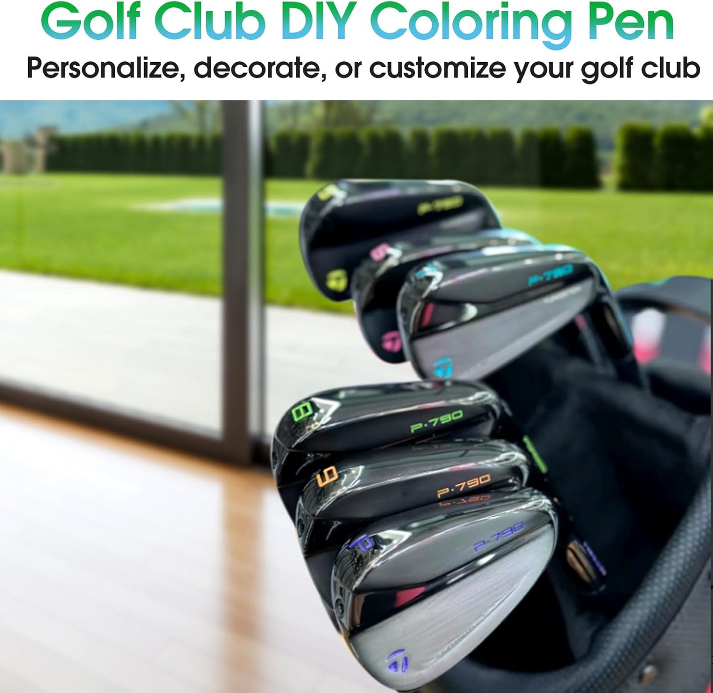 Golf Club Paint-8Pcs Golf pens&Golf Markers for Fill in, Customize or Renovate Your Clubs and DIY Golf Balls