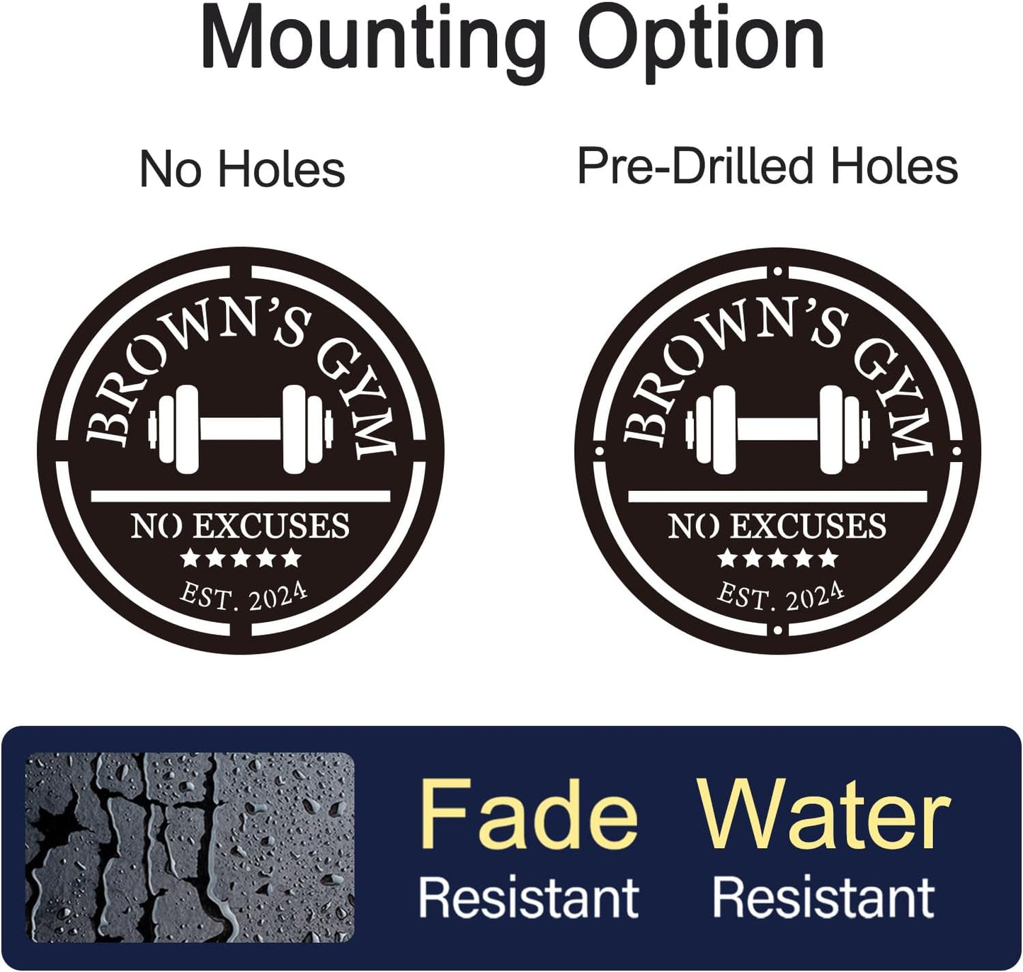 Personalized Home Gym Decor,Personalized Gym Metal Sign,Workout Room Decor,Wall Decor Art,Gifts for Fitness Lovers