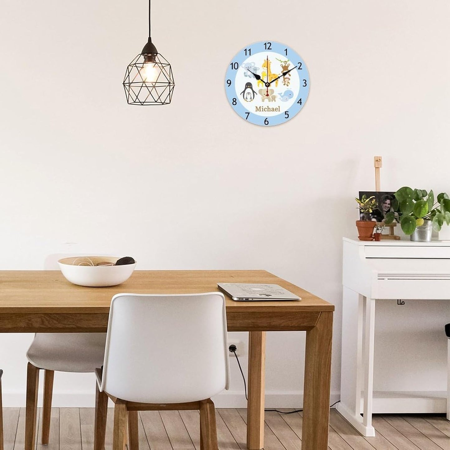 Golf Ball Personalized Name Wall Clocks Battery Operated 12 inch Clocks Decorative Silent Kids Wall Clock with Name Custom Kids Birthday Gifts Children Room Decor, Style-13, 280ol7t4cp70